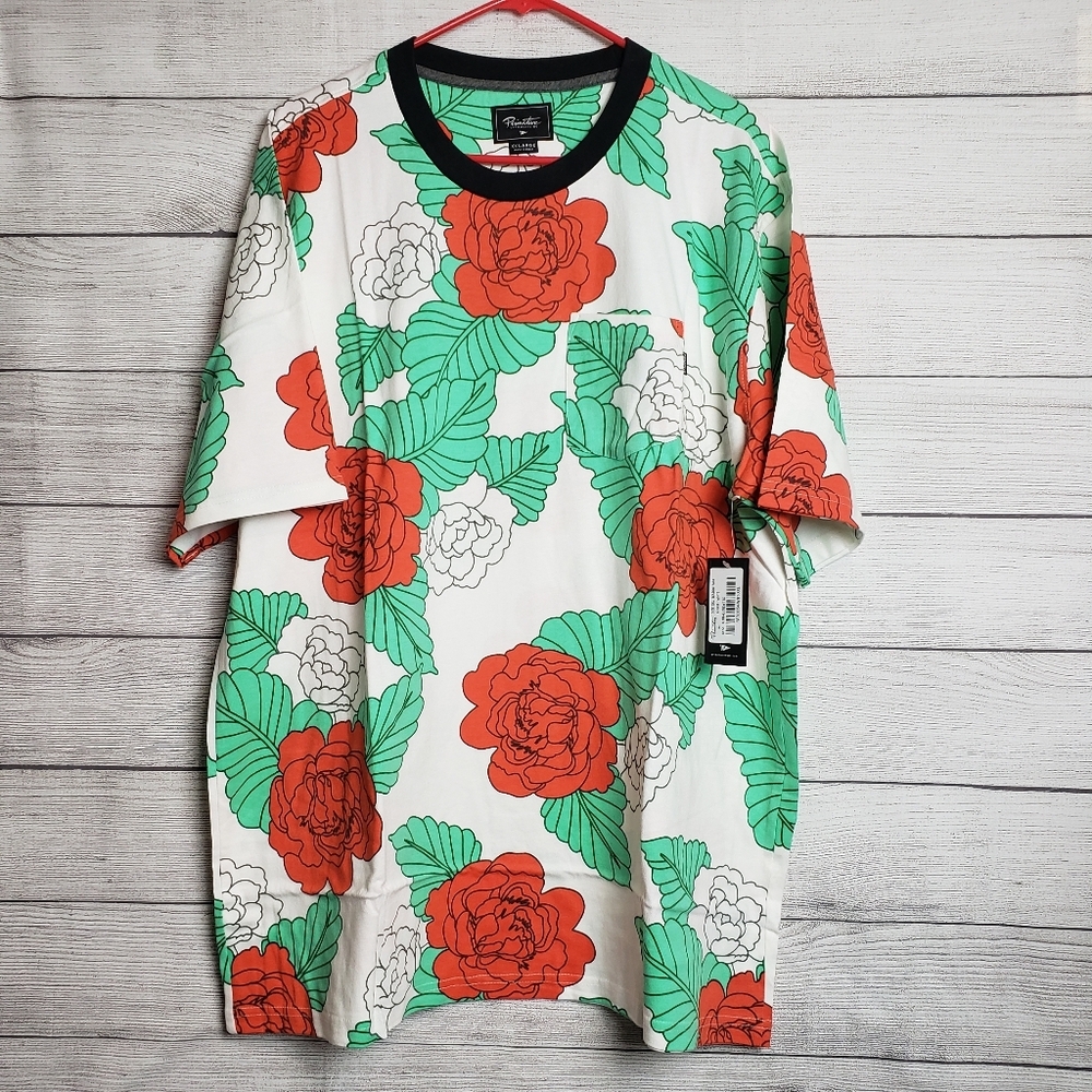 NWT Primitive Floral Crew‎ Pocket Tee Men's XXL